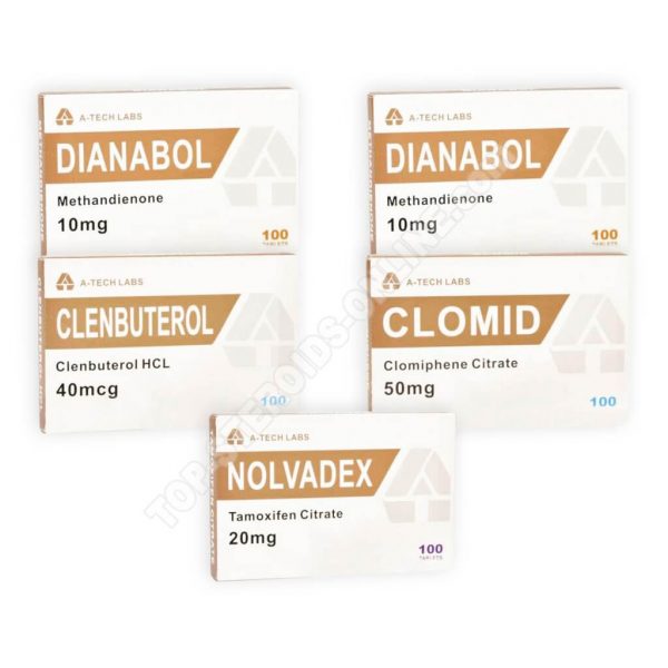 PACK MUSCLE SEC ORAL A TECH LABS – DIANABOL CLENBUTEROL PCT 8 WEEKS 1